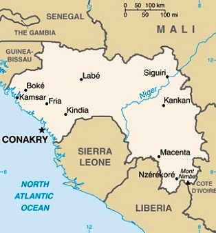 Guinea Map